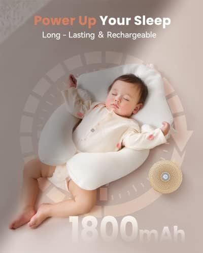 Dreamegg White Noise Machine - Portable Sound Machine for Baby Adult, Features Powerful Battery, 21 Soothing Sound, Noise Canceling for Office,Sound Therapy for Home,Travel, Registry Gift, Light Khaki - Image 4