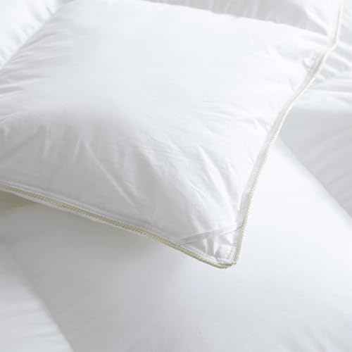 Luxurious White Solid Medium Weight, Oversize Queen Size Goose Feathers Down Comforter for All-Season, 98 X 98 inches, Premium Baffle Box, 100% Egyptian Cotton Cover, 80 oz. Fill Weight - Image 7