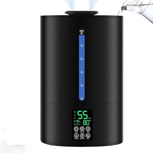 Coolfiqu 6L Warm & Cool Mist Humidifiers for Bedroom,Large Room,Plants by Coolfiqu