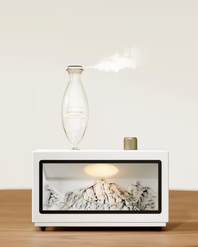 Waterless Oil Diffuser, Snowy Mountains Style, 3 Color Light with Bulb by UnlocktheFullPotentialofScentwithJoosing