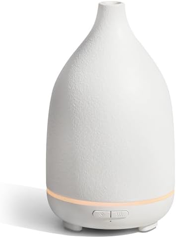 InnoGear 150ml Ceramic Essential Oil Diffuser, Diffusers for Home, White by InnoGear