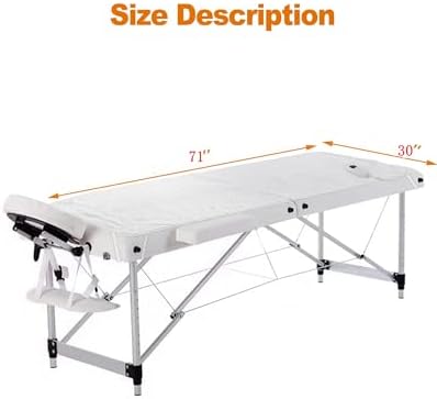 Massage Table Heating Pads Heated Massage Table Warmer 9 Heat Settings Professional SPA Bed Warmer (71" x 30"), Digital Heat Control Pad Electric Heating Pad, w/Overheat Protection White - Image 6
