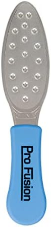 ForPro Pro Fusion Stainless Steel Pedi File - Coarse, Double-Sided Professional Quality - Blue Handle Pedicure File for Heels and Feet - 8.25” L by ForProProfessionalCollection
