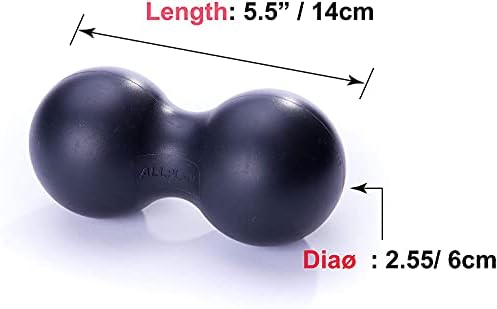 Peanut Massage Ball Roller, Double Lacrosse Ball, Acupoint Myofascial Release Muscle Knot Relaxer Mobility Trigger Point for Physical Therapy Self Deep Tissue Manual Massager Equipment Tool Set - Image 2