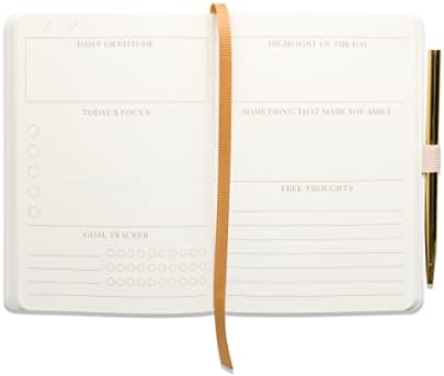 DesignWorks Ink Daily Gratitude Journal with Pen, Orange, 4.5 x 6.5 in - Image 5