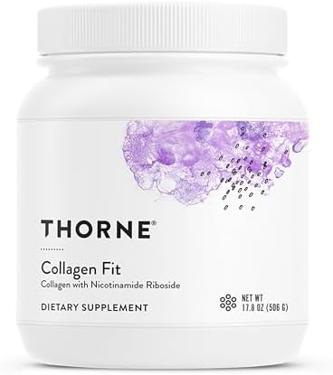 THORNE Collagen Fit, Grass-Fed Collagen Peptides with NR, 30 Servings by Thorne