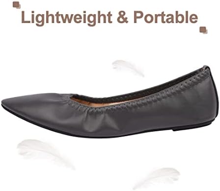 Women's Ballet Flat Slip On Flats - Classic Casual Dress Shoes, Foldable Portable Travel Ballet Walking Shoes - Image 2