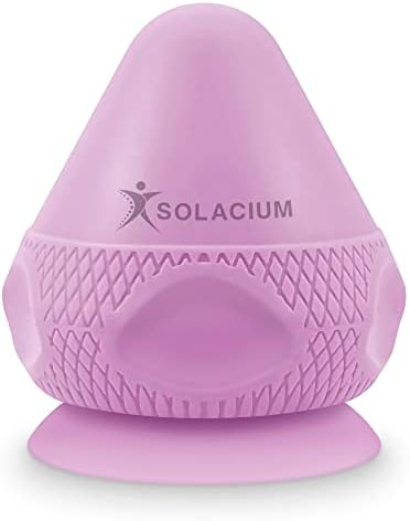 Solacium Mountable Massage Therapy Tool - Multi-Surface Suction Cup Wall Massage Tool for Sore Muscles, Myofascial Release, Stress Relief, Trigger Point and Deep Tissue Massage (Purple) by Solacium