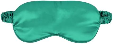 1 Pcs Silk Sleep Mask, Soft Eye Mask with Elastic Strap, Lightweight Blindfold for Men, Women, Travel, and Naps (Cyan) by CHTUGEM