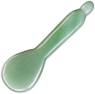 Jade Gua Sha Massage Tools Facial Tool Natural Green Gua Sha Anti Aging Facial Skin SPA for Rejuvenate Skin Anti-Wrinkle Anti Aging by Unknown