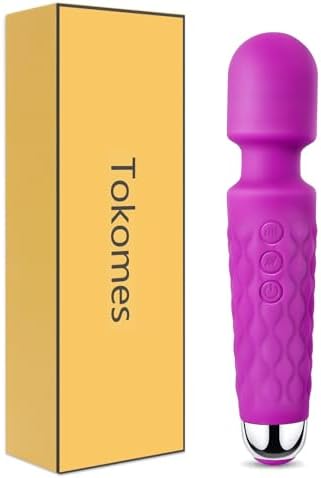 Personal Wand Massager, Power Wand Wireless Rechargeable Handheld Vibrating Massager, Body Massaging for Woman Back Neck Muscle Aches by Tokomes