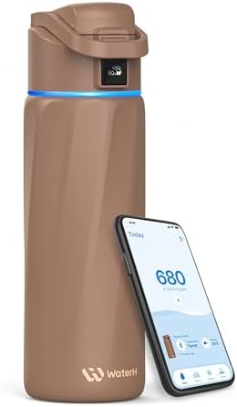 WaterH BOOST Smart Water Bottle Tracker with Reminder to Drink Water, 24oz by WATERH