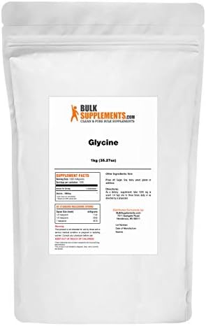 BulkSupplements.com Glycine Powder - Glycine Supplements, Amino Acid Supplement - Unflavored & Gluten Free, 3g per Serving, 1kg (2.2 lbs) (Pack of 1) - Image 2