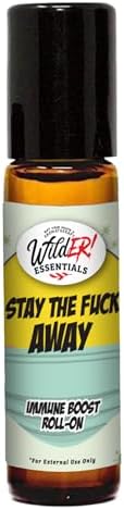Wild Essentials Stay The F Away Roll-On Essential Oil Blend – Thieves-Style Immunity Support with Cinnamon, Clove, Eucalyptus, Lemon & Rosemary – Ready-to-Use with Organic Jojoba – Made in USA - Image 2