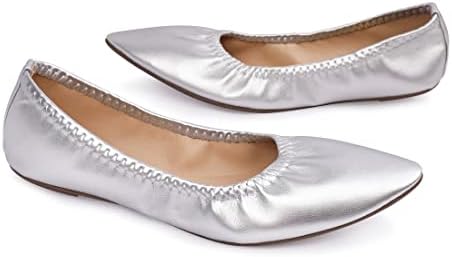 Women's Ballet Flat Slip On Flats - Classic Casual Dress Shoes, Foldable Portable Travel Ballet Walking Shoes - Image 3