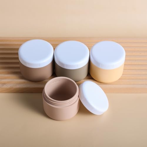 kuangre Travel Containers for Toiletries, Silicone Cream Jars BPA-Free, Leak-proof 1.35oz Travel Size Containers, Portable Size Silicone Jars with Lid for Cosmetic Face Hand Body Cream (4 Pack) - Image 7