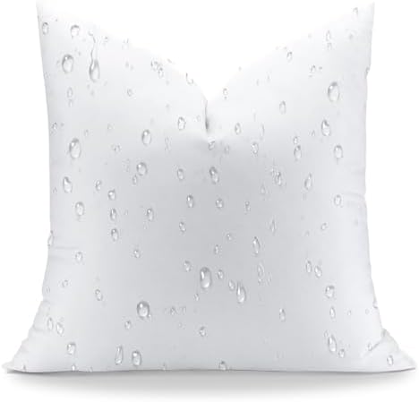 Artscope 26x26 Outdoor Pillow Inserts, Synthetic Down Waterproof Throw Pillow Inserts, Soft Decorative Outdoor Pillows for Couch Sofa Bed Patio Furniture by Artscope