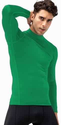 SPVISE Men's Compression Shirts Long Sleeve Mock Turtleneck Workout Tops - Image 5