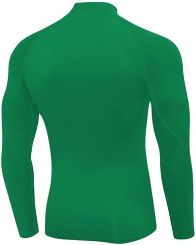SPVISE Men's Compression Shirts Long Sleeve Mock Turtleneck Workout Tops - Image 4