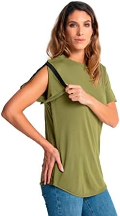 MAI Shoulder Surgery Shirts for Women - Soft Fabric Tear Away Shirt with Premium Snap, Chemo Shirts for Port Access - Image 2