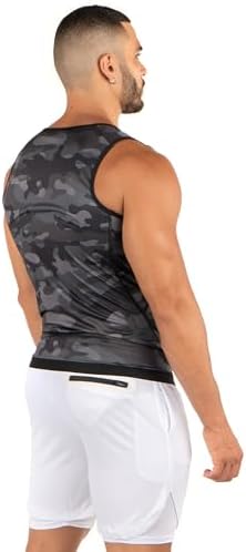 Kewlioo Men's Heat Trapping Zipper Sweat Enhancing Vest - Sauna Suit Shirt Compression Vest Shapewear Top for Gym Exercise - Image 4
