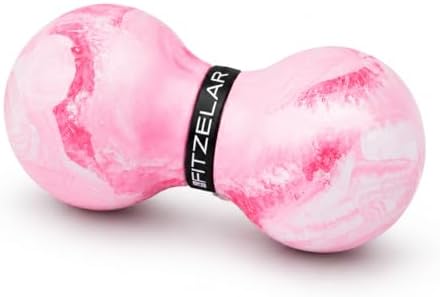 FITZELAR Double Lacrosse Massage Ball for Myofascial Release, Quality Certification, Massage Deep Tissue for Waist Back Feet, Trigger Point Therapy, Muscle Knots, Peanut Massage Ball for Muscle Pain by FITZELAR