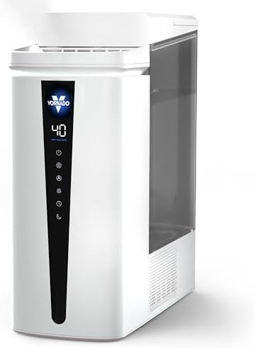Vornado MISTIC 8 Whole Room Ultrasonic Humidifier, Top-Fill, Aromatherapy, 2-Gallon Tank, 3-Gallon Output, Warm or Cool Mist Humidifier, Automatic Humidity Control, Included Scent Pads by Vornado