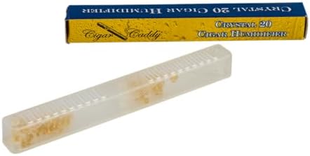 Cigar Caddy Crystal Gel 20-Count Small Humidifier, Compact Crystal Gel Tube for Travel Cases, Drawers, Small Humidors, Storage Boxes, Instruments, and Enclosed Containers by CigarCaddy