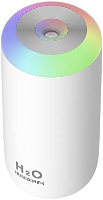 Baby Humidifier, 350ml Small Humidifier for bedroom, desk, travel, plants (White) by O-MeiStars