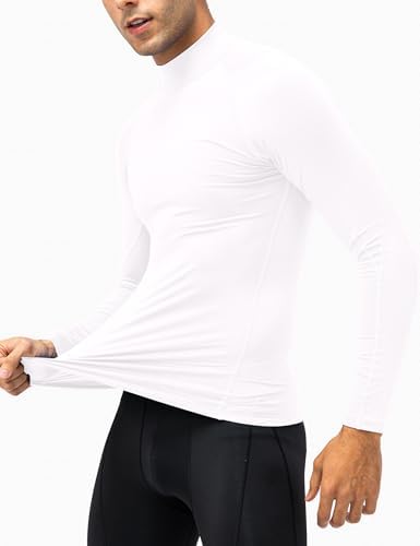 SPVISE Men's Compression Shirts Long Sleeve Mock Turtleneck Workout Tops - Image 2
