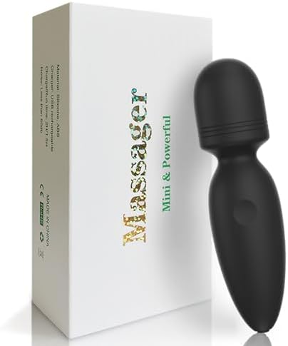 Portable Mini Back Massager Waterproof Rechargeable Body Small Massager Fatigue Relieving Muscle Massager (Black) by Kitppit
