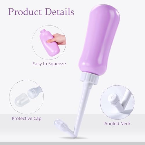 Portable Bidet Travel Large Capacity 15.8oz Personal Toilet Handheld Purple - Image 2