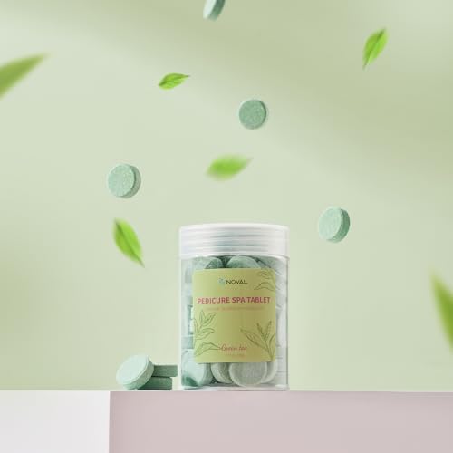 NOVAL Pedicure Spa Tablet - Fast Dissolving, Gentle & Portable Foot Soak for Softening Calluses & Hydrating Skin, Green Tea Scent - Image 2