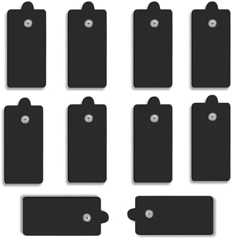 Upgraded 10-Pack TENS Unit Replacement Pads - VOVOU Large Size (2"x5") Stronger Self-Adhesive Snap TENS Electrode Pads Reuse More Than 50 Times- Compatible with Belifu, AVCOO, MEDVICE, TENS Machine by VOVOU