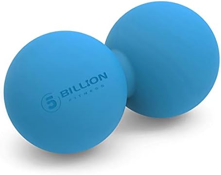 5BILLION Peanut Massage Ball - Double Lacrosse Massage Ball & Mobility Ball for Physical Therapy - Deep Tissue Massage Tool for Myofascial Release, Muscle Relaxer, Acupoint Massage (Black) by 5BILLIONFITNESS