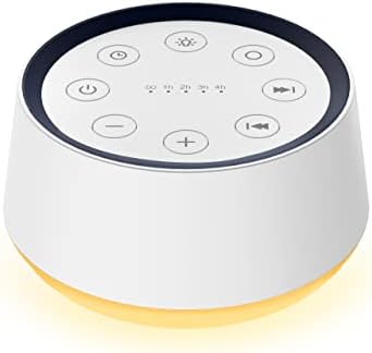 Brown Noise Sound Machine with 30 Soothing Sounds 12 Colors Night Light White Noise Machine for Adults Baby Kids Sleep Machines Memory Function 36 Volume Levels 5 Timers for Home Office Travel by BrownNoiseWhiteNoiseMachine