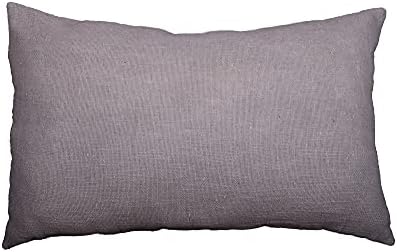Trade Star 22x14 Solid Grey Pillow Cover 100% Cotton Farmhouse Throw Pillow Case Lightweight Pillow Shams Tribal Home Decor Mudcloth Lumbar Back Rest Cushion Case by TradeStar