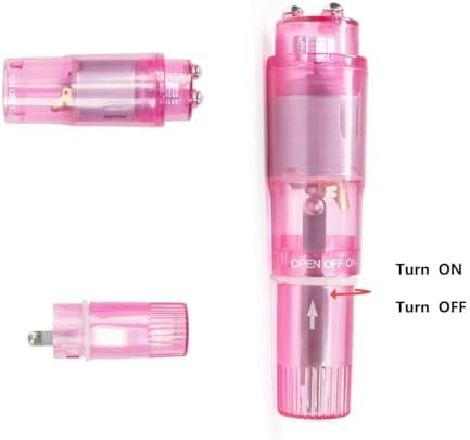 Mini Portable Small Vibrating Massage Tool 4 Heads Massager Pocket for Women Neck Shoulder Face Back Foot Muscles (2PK Pink) - Image 4