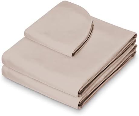 Saloniture 3-Piece Microfiber Massage Table Sheet Set - Premium Facial Bed Cover - Includes Flat and Fitted Sheets with Face Cradle Cover - Sand Brown - Image 2
