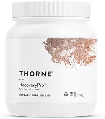 THORNE - RecoveryPro - Whey Protein Powder with Magnesium, GABA & L-Tryptophan - Supports Restful Sleep, Stress Management & Muscle Recovery* - NSF Certified for Sport - Gluten-Free - 12 Servings by Thorne