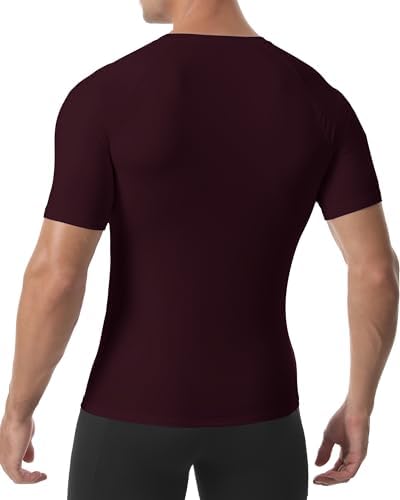 Roadbox Compression Shirt Men Short Sleeve, Cool Dry Base Layer Athletic Undershirts, Workout T-Shirt for Sports Gym Running - Image 3