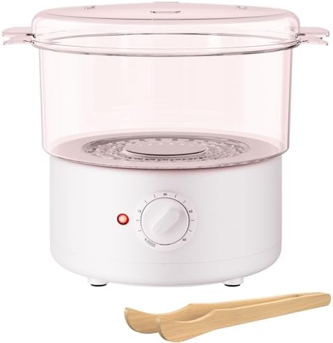 Mini Hot Towel Warmer - 1 min Steam & 60℃ in 20mins, Towel Steamer for Facials/Barber/Massage, Portable 2.4lbs Small Heater for Home Spa/Bathroom/Light Salon Use (Pink-X-Small) by WelcometoVERYTOPBeauty