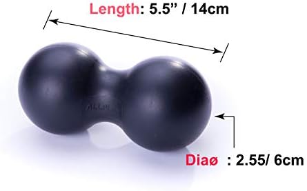Peanut Massage Ball Roller Double Lacrosse Ball Acupoint Myofascial Release Muscle Knot Relaxer Mobility Trigger Point for Physical Therapy Self Deep Tissue Manual Massager Equipment Tool Set - Image 4