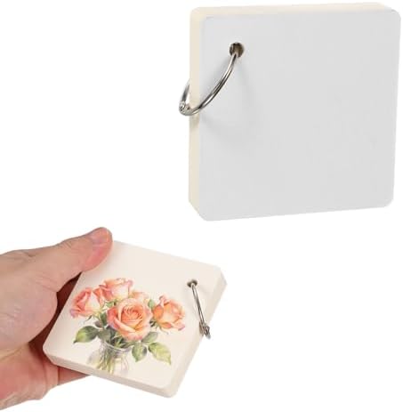 PATIKIL 2 Pcs Mini Watercolor Sketchbook, 3.15 x 3.15 55 Sheets/110 Pages Portable Square Travel Watercolor Notebook 230GSM (107lb) Detachable Painting Sketch Book Art Sketchbook, White by PATIKIL