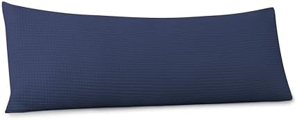 100% Egyptian Cotton 600 TC Waffle Weave Body Pillowcase with Zipper - Image 2