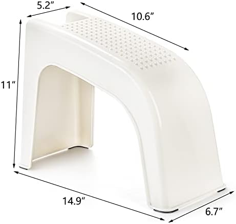 Hedume 2 Pack Shower Foot Rest, Easy Pedicure Foot Rest Stand, Shower Foot Stool for Shaving Legs, Bathing, Manicure, Non-Slip, Built-in Storage - Image 4