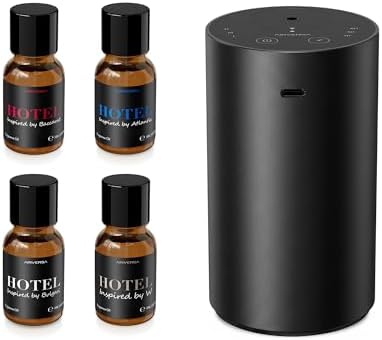 Airversa ADX Waterless Essential Oil Diffuser Starter Kit, Black by Airversa