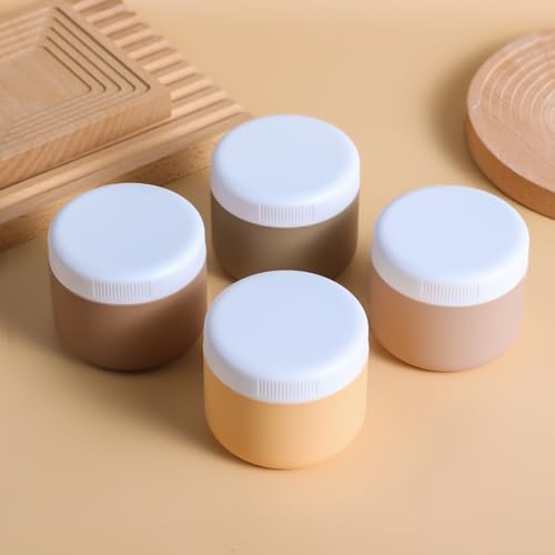 kuangre Travel Containers for Toiletries, Silicone Cream Jars BPA-Free, Leak-proof 1.35oz Travel Size Containers, Portable Size Silicone Jars with Lid for Cosmetic Face Hand Body Cream (4 Pack) - Image 5