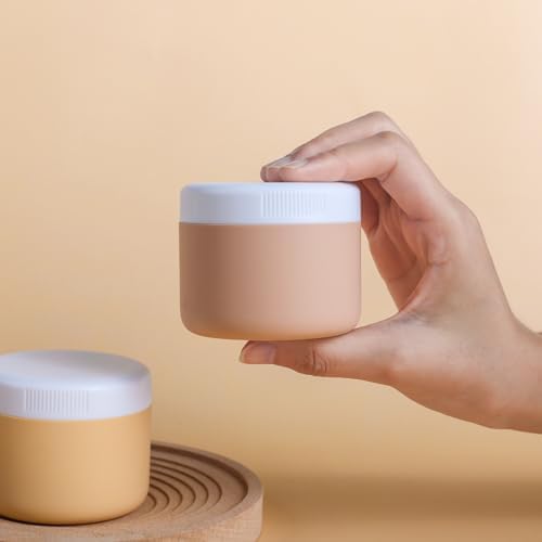kuangre Travel Containers for Toiletries, Silicone Cream Jars BPA-Free, Leak-proof 1.35oz Travel Size Containers, Portable Size Silicone Jars with Lid for Cosmetic Face Hand Body Cream (4 Pack) - Image 2
