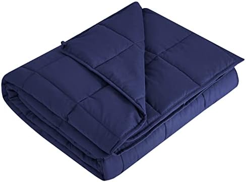 L'AGRATY Weighted Blanket - 40"x60" 10lbs Cooling Breathable Microfiber Material with Glass Beads Small Blanket for All-Season Summer Fall Winter Soft Thick Comfort by LAGRATY